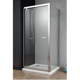 Душевое ограждение Radaway Twist DW+S 100х100 см, хром/коричневое - фото 