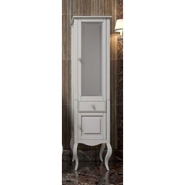 Пенал напольный Opadiris Лаура 45 см, правый, белый матовый - фото 