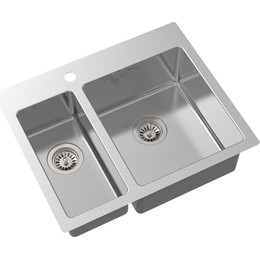 Кухонная мойка Oulin OL-FTR202R 1,2 мм, нержавеющая сталь - фото 