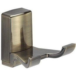 Крючок двойной WasserKraft Exter K-5223D, цвет светлая бронза - фото 