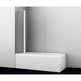 Шторка для ванны WasserKraft Leine 110 см 35P02-110, хром/прозрачное - фото 