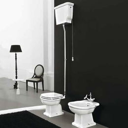 Унитаз-компакт ArtCeram Hermitage HEV002 01 00 ( бачок HEC004 01 00, механизм слива с высокой трубой HEA006 71) - фото 