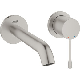 Смеситель для раковины настенный Grohe Essence New 183 мм 19408DC1, суперсталь - фото 