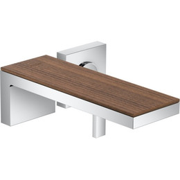 Смеситель для раковины настенный Axor MyEdition 47062000, хром/орех, Цвет производителя: хром, орех - фото 