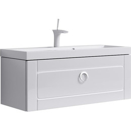 Тумба подвесная с раковиной Aqwella Infinity 100 см inf.01.10/001 - фото 