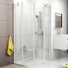 Душевое ограждение Ravak Chrome CSKK4 80x80 см 3Q140100Z1 белый/прозрачное - фото 