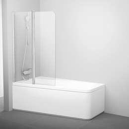 Шторка для ванны Ravak 10° 10CVS 100 см 7QLA0C03Z1 L алюминий/прозрачное - фото 