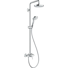 Душевая стойка Hansgrohe Croma Select S Showerpipe 180 2jet 27255400, белый/хром - фото 