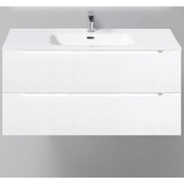 Тумба подвесная с раковиной BelBagno ETNA-1000-2C-SO-BL-P 100 см, Bianco Lucido, Цвет фасада: Bianco Lucido - фото 