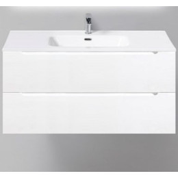 Тумба подвесная с раковиной BelBagno ETNA-1000-2C-SO-BO-P 100 см, Bianco Opaco, Цвет фасада: Bianco Opaco - фото 
