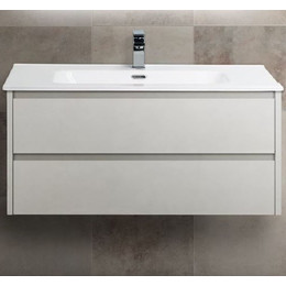 Тумба подвесная с раковиной BelBagno KRAFT-1000-2C-SO-BO 100 см, Bianco Opaco - фото 