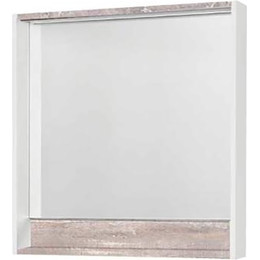 Зеркало Акватон Капри 80 см 1A230402KPDA0, белый/бетон пайн - фото 