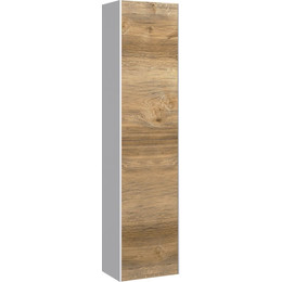 Пенал подвесной Aqwella 5 Stars Mobi 35 см MOB0535W/MOB0735DB, белый/дуб балтийский - фото 