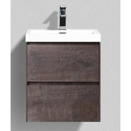 Тумба подвесная с раковиной BelBagno 50 см PIETRA MINI-500-2C-SO-PT, камень - фото 