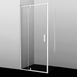 Душевое ограждение WasserKraft Neime 90х100 см 19P18, белый/прозрачное - фото 