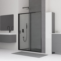 Душевая дверь RGW CL-14B 100 см 32091410-14, черный/прозрачное - фото 