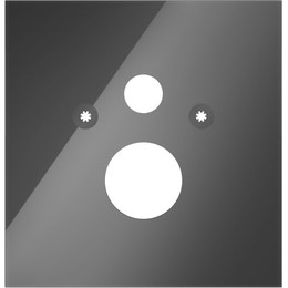 Нижняя панель TECElux 9650105, стекло черное - фото 