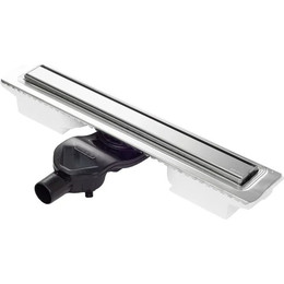 Трап Berges Wasserhaus B1 Keramik 90 см 091120, нержавеющая сталь (под плитку), Цвет производителя: хром глянцевый, Размер трапа: 900 - фото 