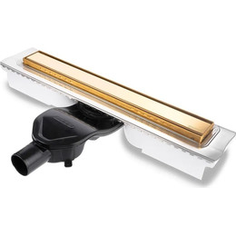 Трап Berges Wasserhaus B1 Keramik 60 см 092117, нержавеющая сталь, золото (под плитку), Цвет производителя: золото, Размер трапа: 600 - фото 