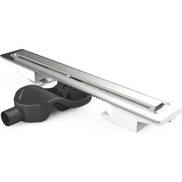 Трап Berges Wasserhaus C1 Norma 90 см 090140, нержавеющая сталь (под плитку), Цвет производителя: хром матовый, Размер трапа: 900 - фото 