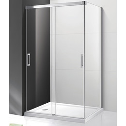 Душевое ограждение Cezares 120х80 см TANDEM-SOFT-AH-2-120/80-P-Cr-L, хром/матовое - фото 
