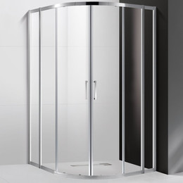 Душевое ограждение Cezares 110х110 см MOLVENO-R-22-90+20-C-Cr-IV, хром/прозрачное - фото 