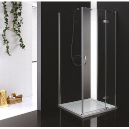 Душевое ограждение Cezares 90х90 см BERGAMO-W-A-1-90-C-Cr-R, хром/прозрачное - фото 