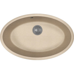 Кухонная мойка Florentina Вега овал 22.430.E0650.107, песочный, Цвет производителя: песочный - фото 