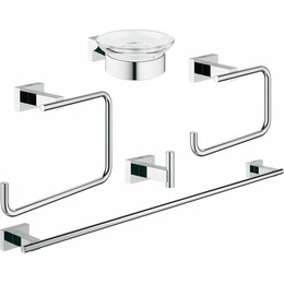 Набор аксессуаров для ванной комнаты Grohe Essentials Cube 40758001 - фото 