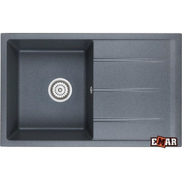 Кухонная мойка Emar EMQ-1800.Q, антрацит, Цвет производителя: антрацит - фото 