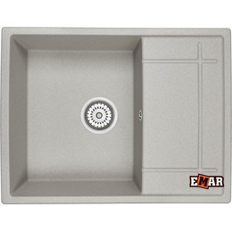 Кухонная мойка Emar EMQ-1650.Q, барит, Цвет производителя: барит - фото 
