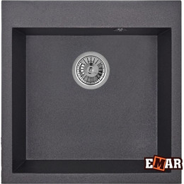 Кухонная мойка Emar EMQ-1510.Q, морион, Цвет производителя: морион - фото 