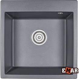 Кухонная мойка Emar EMQ-1510.Q, оникс, Цвет производителя: оникс - фото 