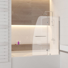 Шторка для ванны RGW SC-13 90 см 01111309-11, хром/прозрачное - фото 