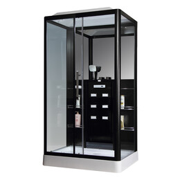 Гидробокс LORANTO CS 127-3A 120х90 L, хром/прозрачное - фото 