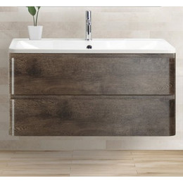 Тумба подвесная с раковиной BelBagno ALBANO-800-2C-SO-RNG 80 см, Rovere Nature Grigio, Цвет фасада: Rovere Nature Grigio - фото 