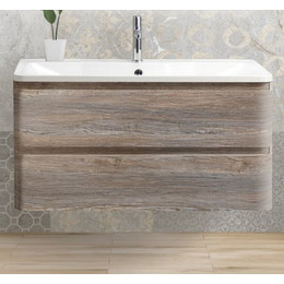 Тумба подвесная с раковиной BelBagno ALBANO-800-2C-SO-PS 80 см, Pino Scania, Цвет фасада: Pino Scania - фото 