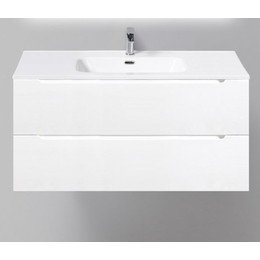 Тумба подвесная с раковиной BelBagno ETNA-1200-2C-SO-BL-P 120 см, Bianco Lucido, Цвет фасада: Bianco Lucido - фото 
