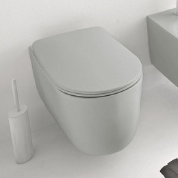 Унитаз подвесной безободковый Kerasan Nolita 531459, серый - фото 