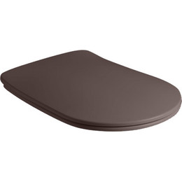 Сиденье с крышкой для унитаза Kerasan Nolita микролифт 539175, бургундский - фото 