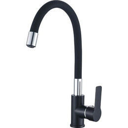 Смеситель для кухни Haiba HB70113-7, хром/черный - фото 