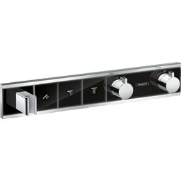 Смеситель для душа с термостатом Hansgrohe RainSelect 15356600, черный/хром - фото 