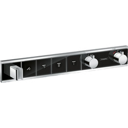 Смеситель для душа с термостатом Hansgrohe RainSelect 15357600, черный/хром - фото 