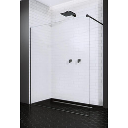 Душевая перегородка Radaway Modo X Black II 110х200 см 389314-54-01 (стекло 10 мм), черный/прозрачное - фото 