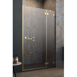 Душевая дверь Radaway Essenza Pro Gold DWJ 130 см 10099130-09-01R, золото/прозрачное - фото 