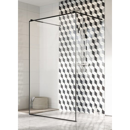 Душевая перегородка Radaway Modo New Black I Frame 120х200 см 388124-54-58 (стекло 8 мм), черный/прозрачное - фото 