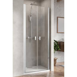 Душевая дверь Radaway Nes 8 DWD I 55L+35R 90 см (стекло 8 мм), хром/прозрачное - фото 