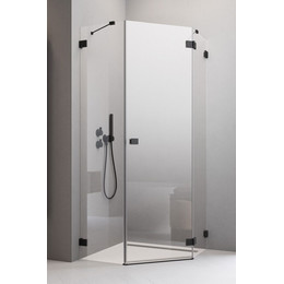 Душевое ограждение Radaway Essenza Pro Black PTJ 100х80 см R, черный/прозрачное - фото 