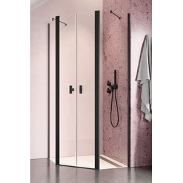 Душевое ограждение Radaway Nes Black PTD 100х100 см, черный/прозрачное - фото 