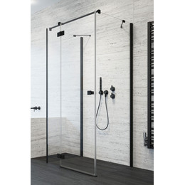 Душевое ограждение Radaway Essenza New Black KDJ+S 100х75 см L, черный/прозрачное - фото 